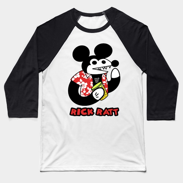 Rick Ratt Baseball T-Shirt by Super Secret Snack Club
